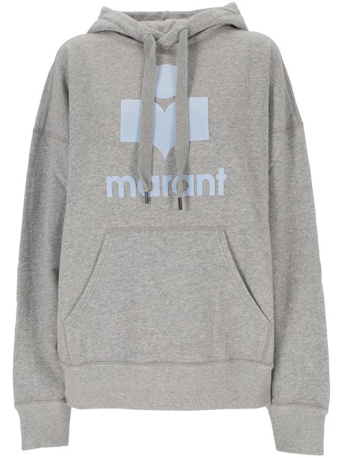 Gray sweatshirt with logo on the front MARANT ETOILE | SW0001FAA1M07EGYIB